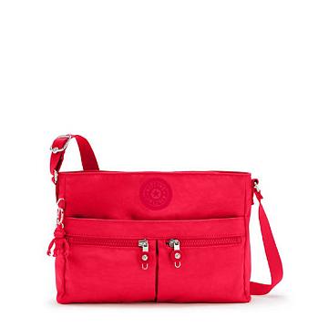 Kipling New Angie Crossbody Bags Red Rouge | AU 1193QM